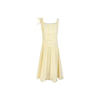 Umoumo Slip Dresses Women's Yellow