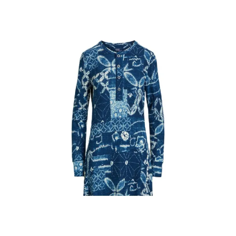 Polo Ralph Lauren Long Sleeved Dress Women's Indigo-2
