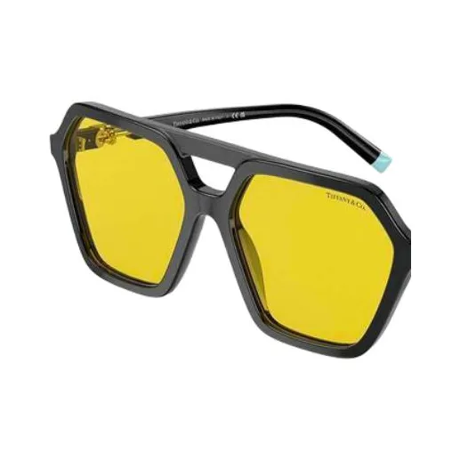 TIFFANY & CO. Acetate Butterfly Sunglasses Women's Black-2