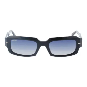 Polar Acetate Rectangular Sunglasses Unisex Black