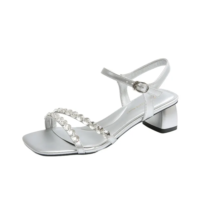 WUJI One Strap Sandals 6cm Women's-10