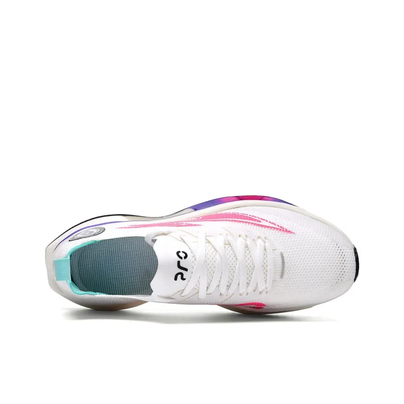 VIDORY ANGEL Slip Resistant, Breathable, Height Increasing Low Top Training Racing Running Shoes Unisex Standard White-3
