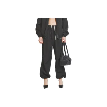 Crank Casual Pants Women's Black Gray