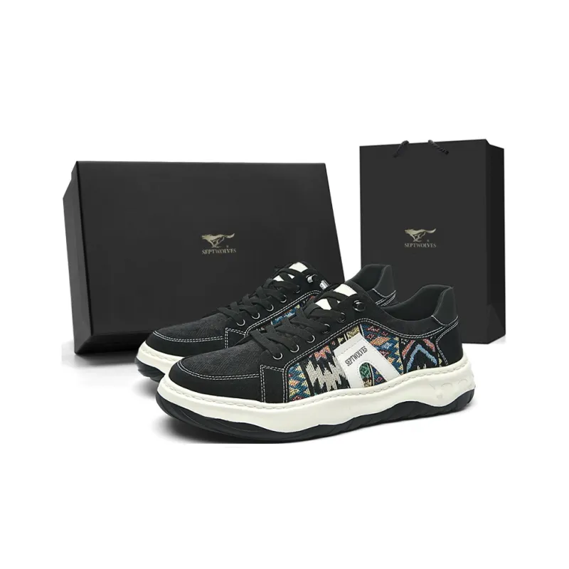 SEPTWOLVES Low Top Skateboard Shoes Men's-0