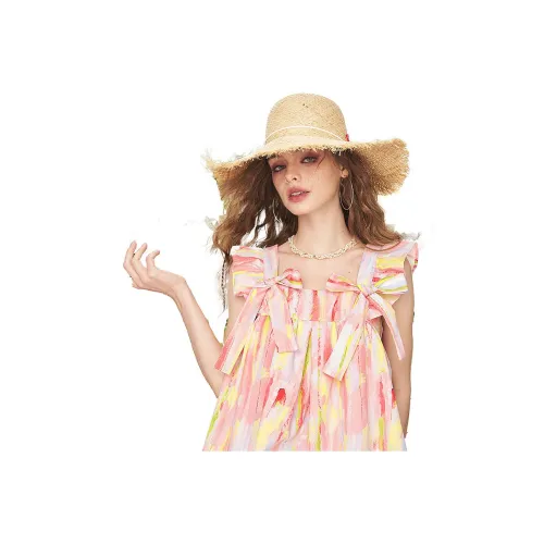ELF SACK Shirts Women's Spring Pink Multicolor