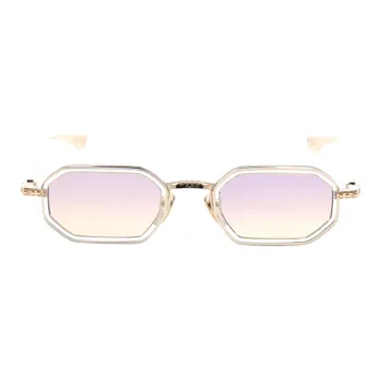 Chrome Hearts Irregular Shape Sunglasses Men's Gold