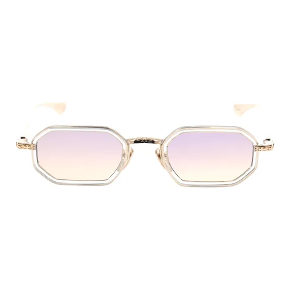 Chrome Hearts Irregular Shape Sunglasses Men's Gold-0