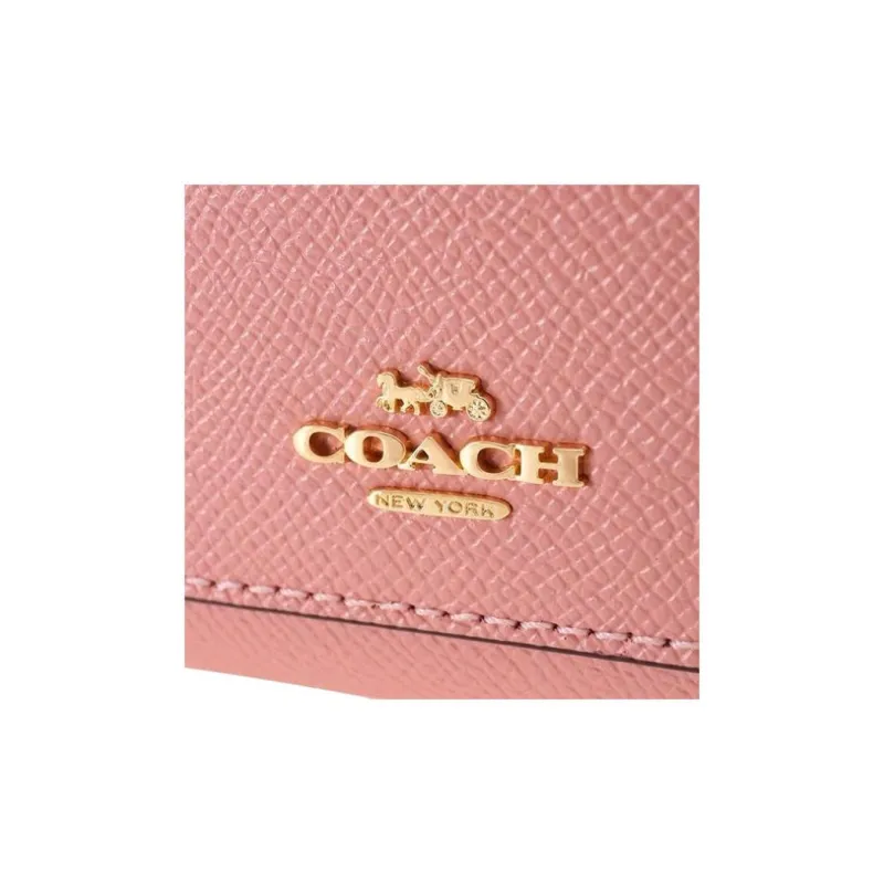 COACH Leather Wallet Trumpets Women's Cherry Blossom Pink-7