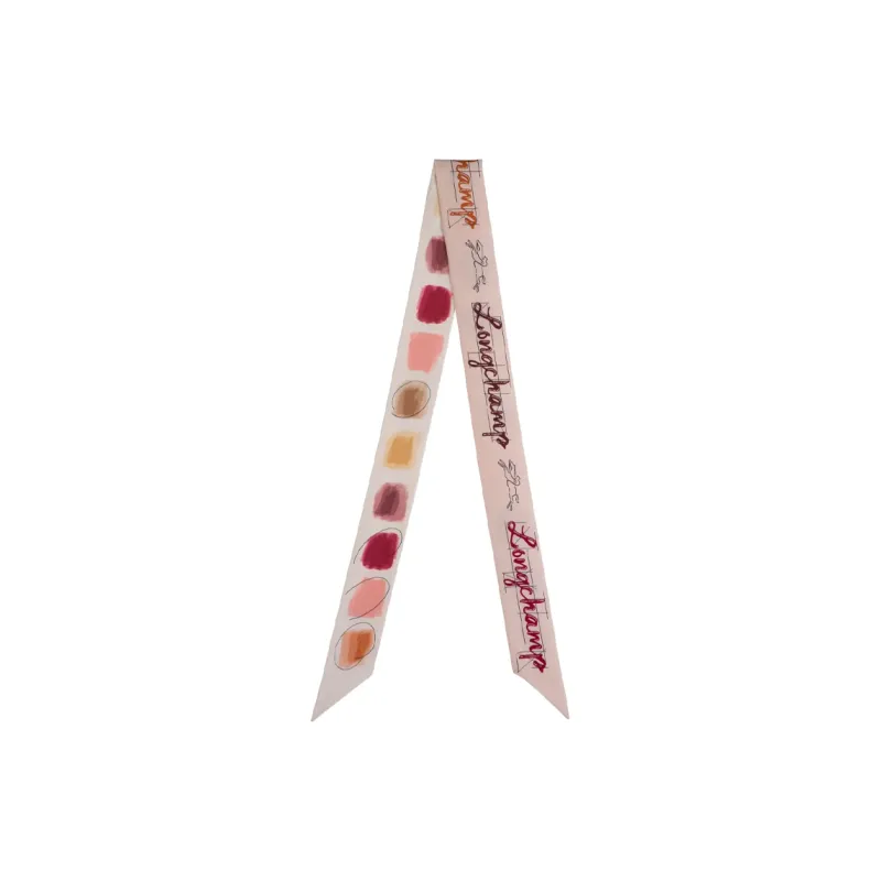 LONGCHAMP La Palette LONGCHAMP Printed Silk Scarf-0