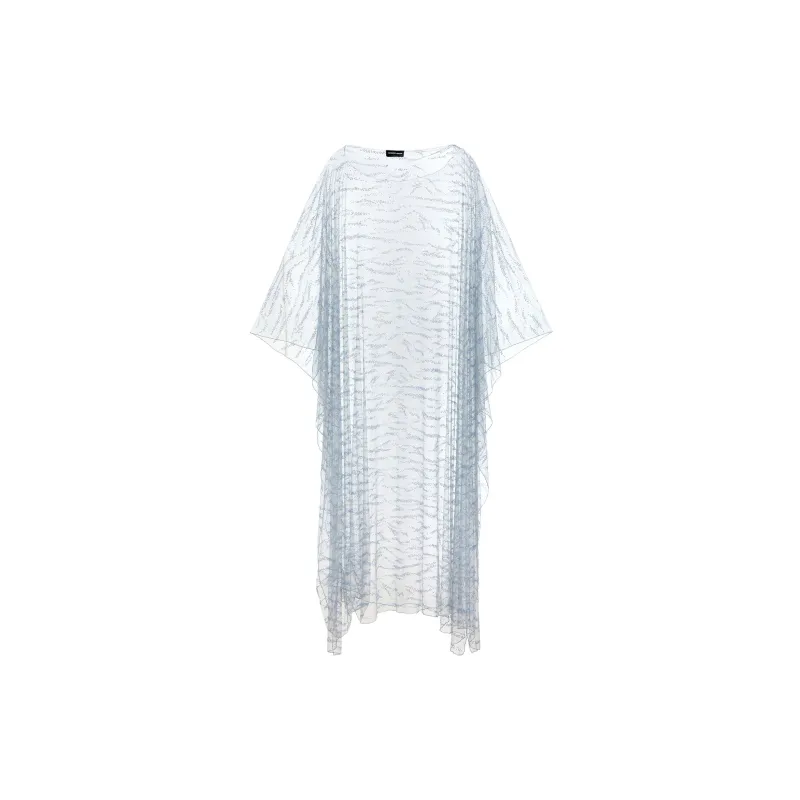 GIORGIO ARMANI Embroidered Tulle Cape-0