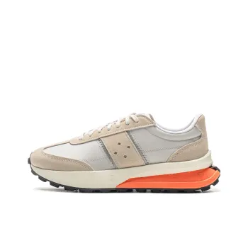 LiNing Lightweight Boat Wear resistant, Non slip And Breathable Low Top Casual Shoes Unisex Coast Gray Light Lime