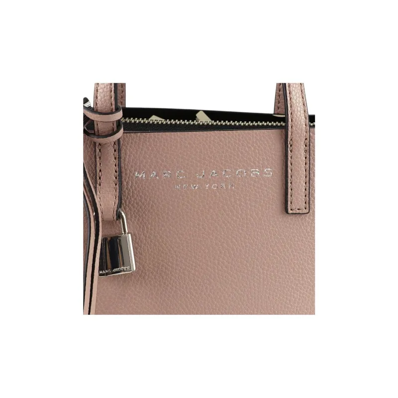 MARC JACOBS Leather Tote Commute Bag, Shoulder Bag, Crossbody Bag, Handbag Mini Women's Cameo Brown Rose Pink-4