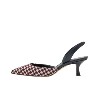 MANOLO BLAHNIK Carolyne Slim Heel High Heels 5cm Women's Marine Blue