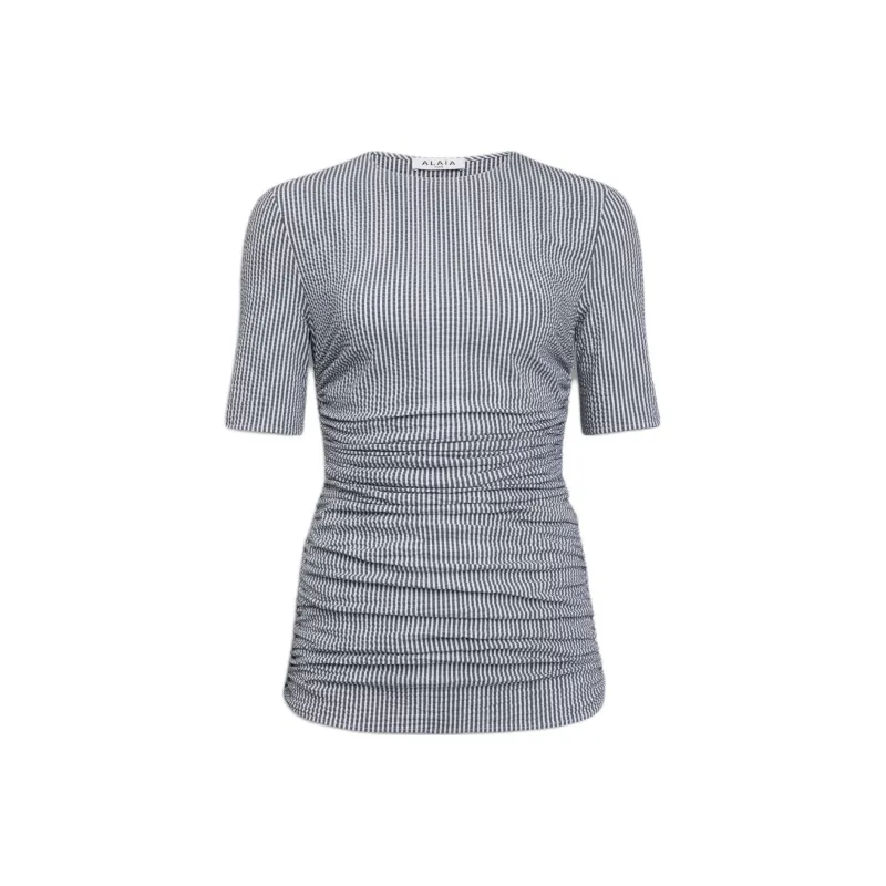 Alaia Regular T Shirt Women's Black White-0