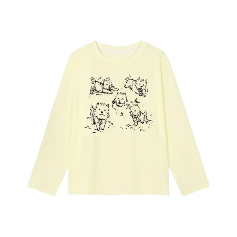 YGPRW T Shirts Women's Beige Yellow-0