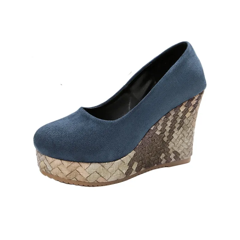 Alxnan Wedge Heel High Heels Women's-10