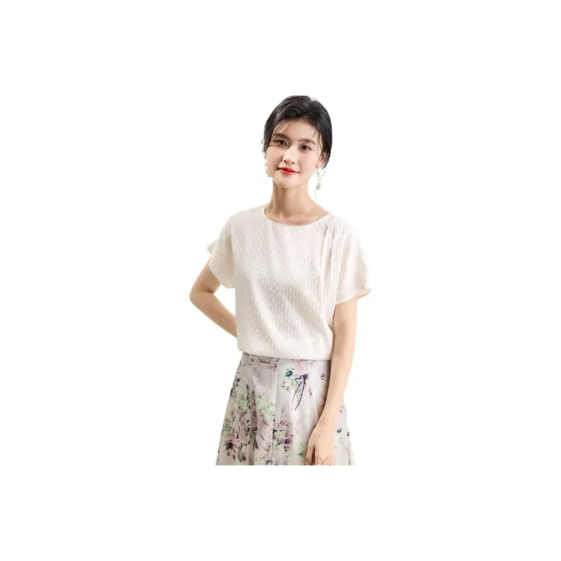 JINJU T Shirts Women's White-0