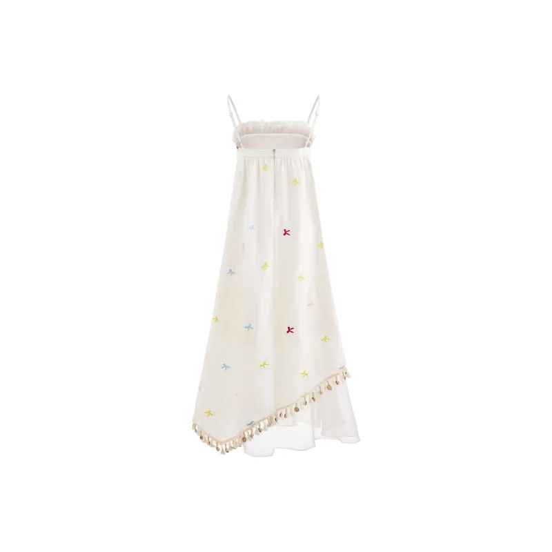 Blovelan Slip Dresses Women's Beige-1