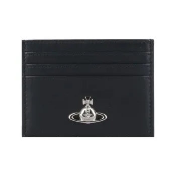 Vivienne Westwood Calfskin Card Holder Women's Black