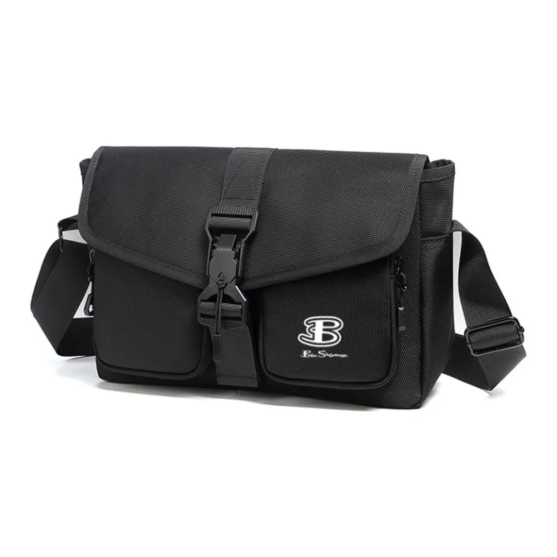 BEN SHERMAN Oxford Shoulder Bag Unisex Black-2