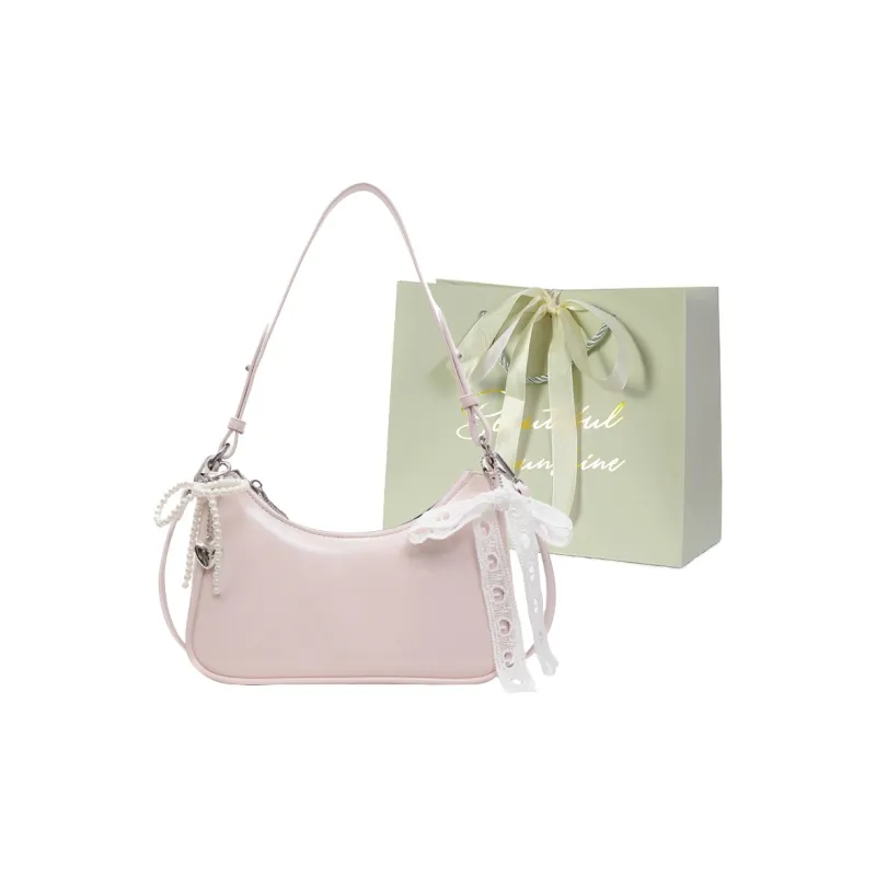 JIANGLIDA PU Dumpling Bag Shoulder Bag Regular Women's Ecru/Pink/Yellow/Black-4