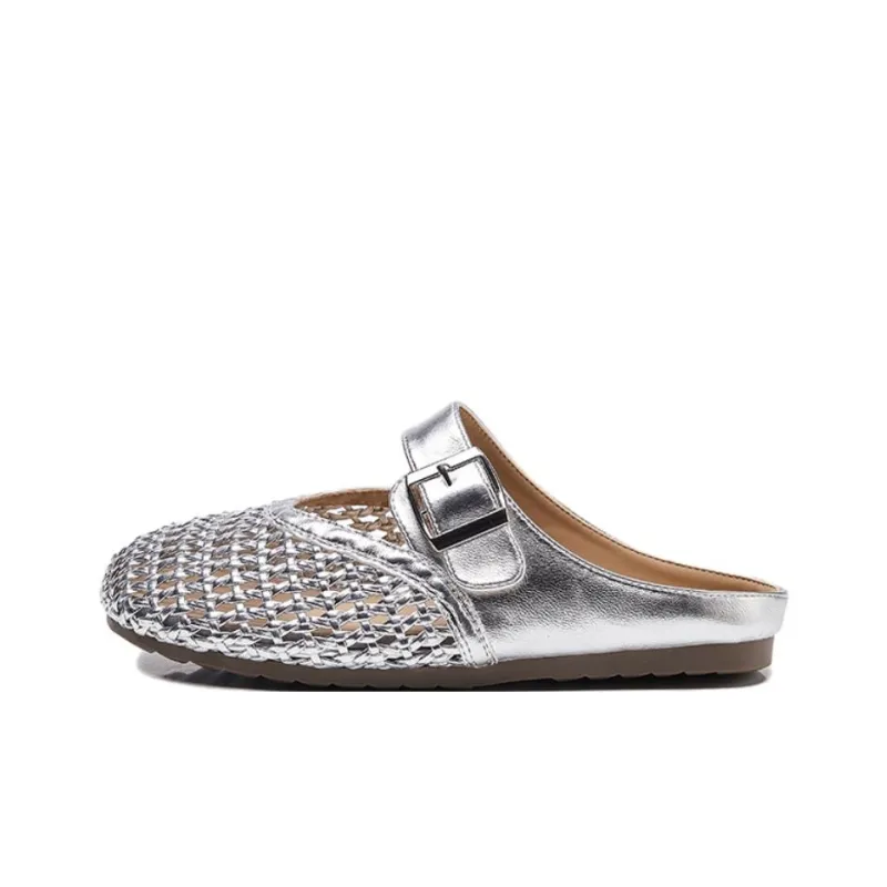 Baibianzhiheren Quiet Closed Toe Slippers Women's-0