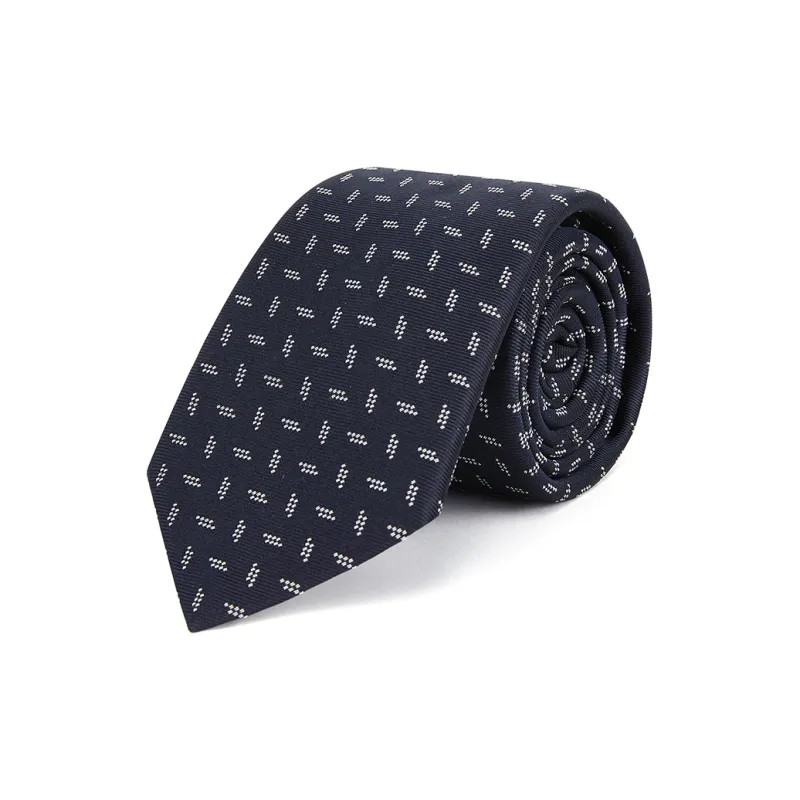 EMPORIO ARMANI Mulberry Silk Ties Men's Marine Blue-0
