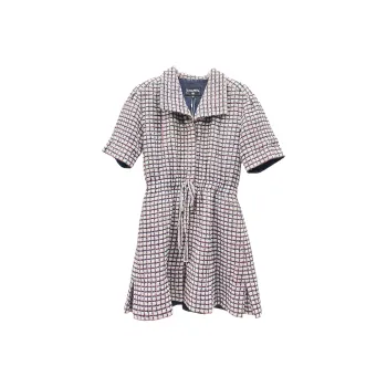 CHANEL 19P Short Sleeved Dress Women's Pink