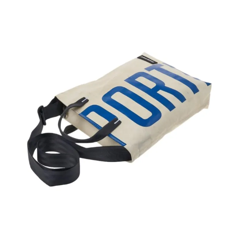 FREITAG Design Tote Bag, Shopping Bag, Shoulder Bag, Crossbody Bag, Handbag Unisex Blue & White-3