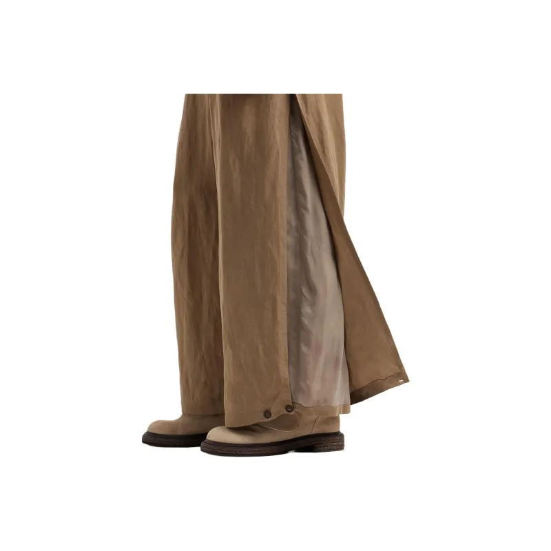 GIORGIO ARMANI Linen And Silk Wide Trousers-6