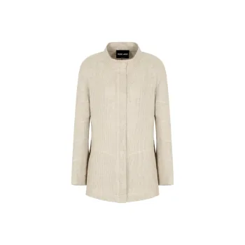 GIORGIO ARMANI Single breasted Jacket In Linen Gauze