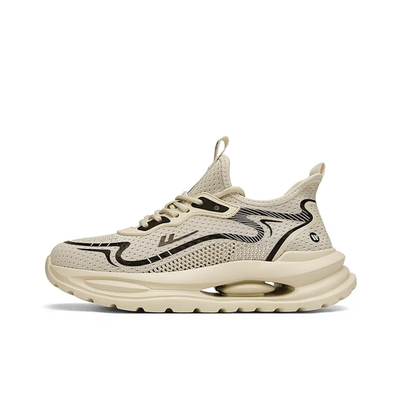 Warrior Abrasion Resistant Breathable Height Increasing Low Top Casual Running Shoes Men's-0