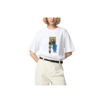 UNIQLO x Doraemon X Louvre, Collaboration SS25 T Shirt Unisex White