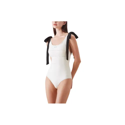 Visual Mood SS25 One piece Swimsuit Women's White Black