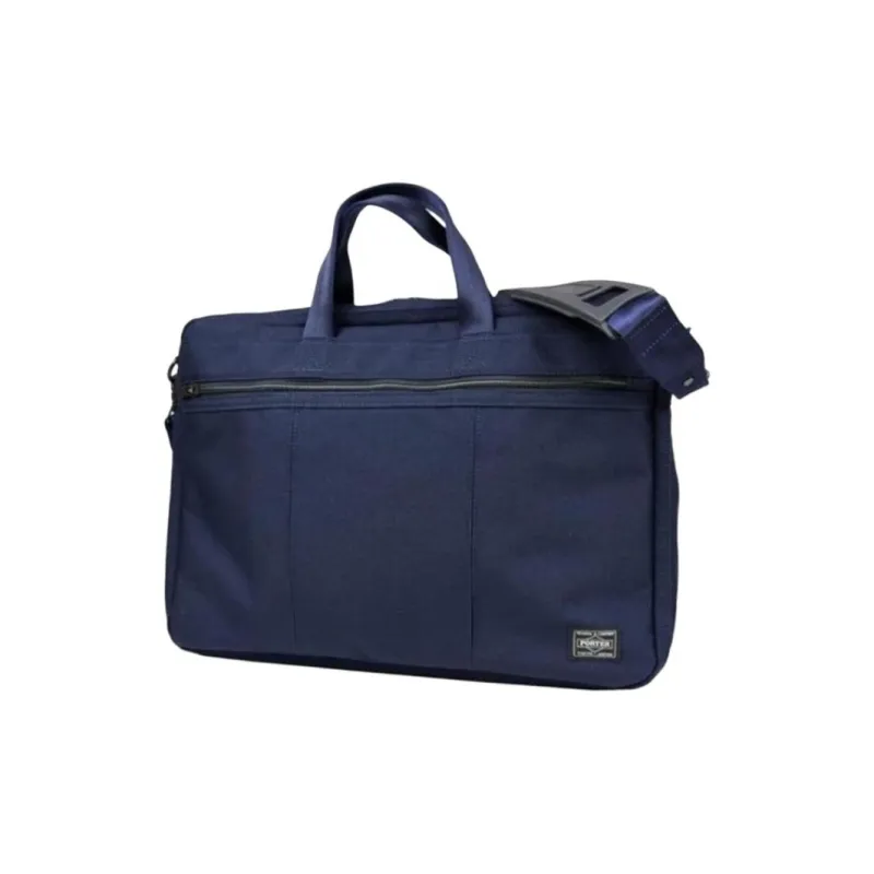 PORTER Solid Color Tote Bag, Shopping Bag, Shoulder Bag, Crossbody Bag, Handbag Men's Marine Blue-0