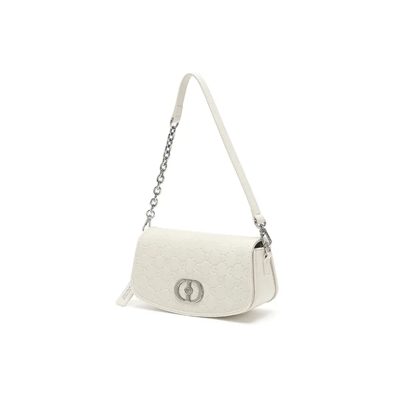 SEPTWOLVES PU Crossbody Bag, Shoulder Bag Women's Ecru-1