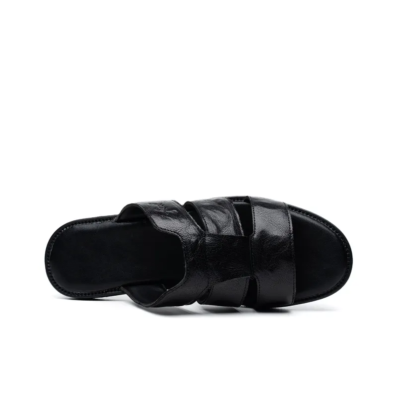 FED Slide Slippers Men Black-3