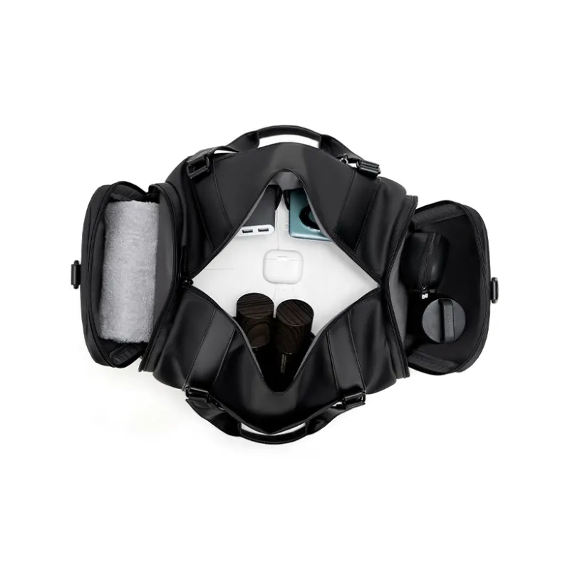 HLA Three Body Collaboration Polyester With PU Travel Bag 30L Unisex Black/Gray-6
