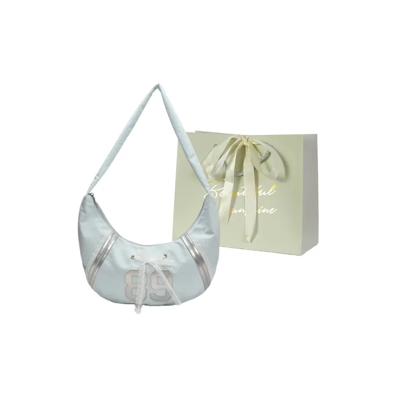 JIANGLIDA PU Dumpling Bag Shoulder Bag Women's Blue/Pink/Gray-0