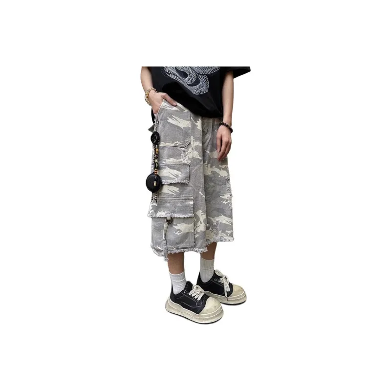 Weles Denim Shorts Unisex Camouflage-0