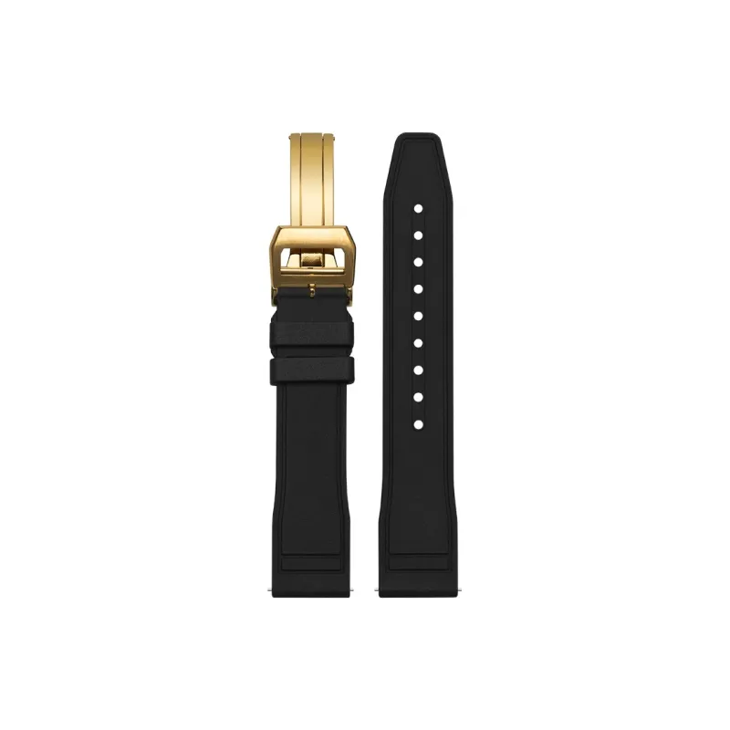 FUDIEN Compatibility With IWC Pilot Mark 'The Little Prince' Quick Release Strap Watch Band Fluoroelastomer Material-47
