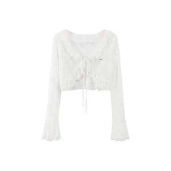 CHUU Chiffon Shirts Women's White