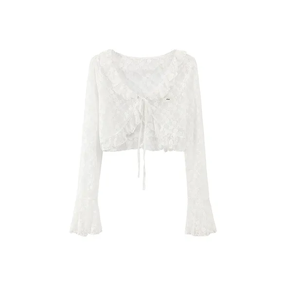 CHUU Chiffon Shirts Women's White-0