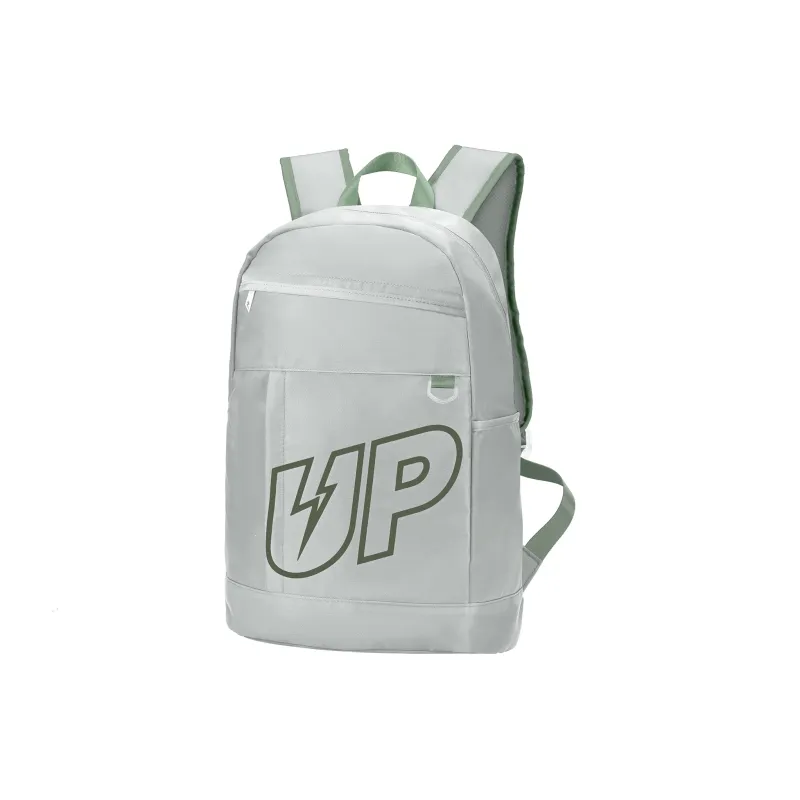 TURN UP Polyester Backpack Unisex Gray-1