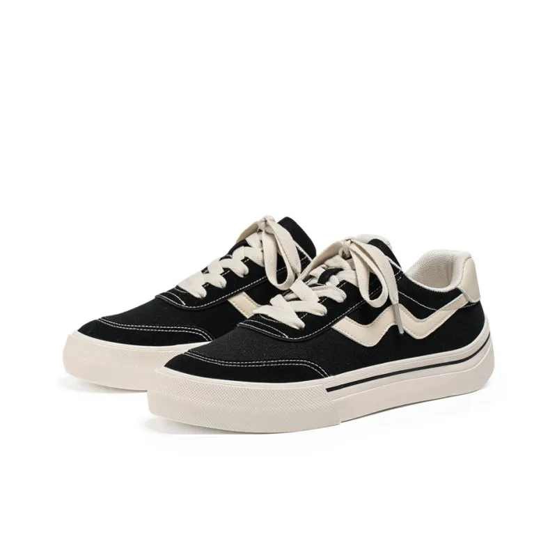 OUGLEMEN Coverage Slip Resistant And Abrasion Resistant Low Top Skateboard Shoes Men's Box-2