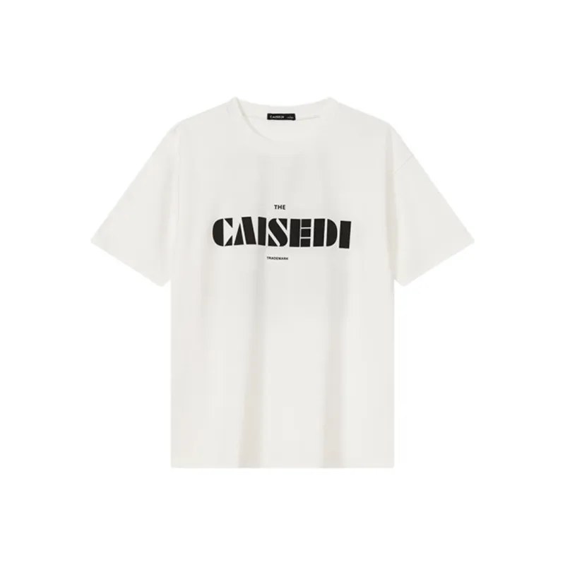CAISEDI T Shirts Men White-0