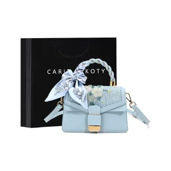 Carit&Koty PU One Shoulder Handbag Women's Denim Blue