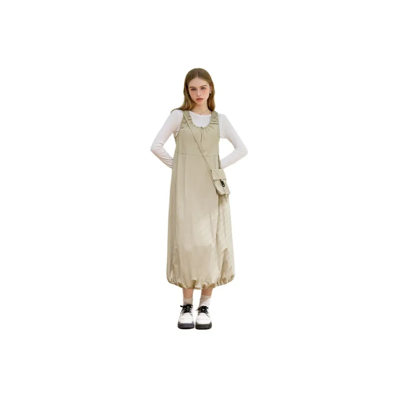 FAWENXIANGZI Two Piece Skirt Sets Women's Apricot-0