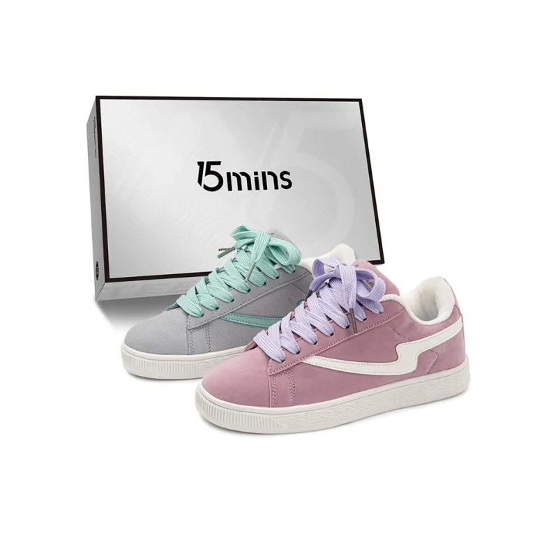 15 MINS Anti Slip Wear Resistant Low Top Skateboard Shoes Unisex-8