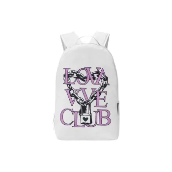 LOVVVVE Polyester Backpack Unisex White